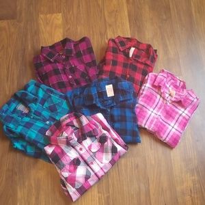 Girls Button Down Shirt Bundle